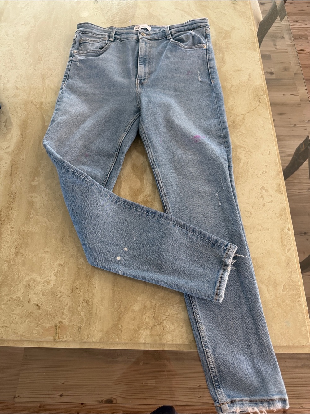 Zara Light Wash Skinny Jeans